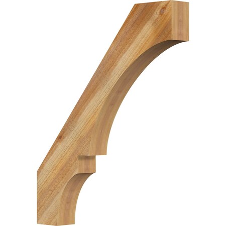 Ekena Millwork 4"W x 28"D x 34"H Balboa Rough Sawn Knee Brace, Western Red Cedar BRC04X28X34BOA00RWR
